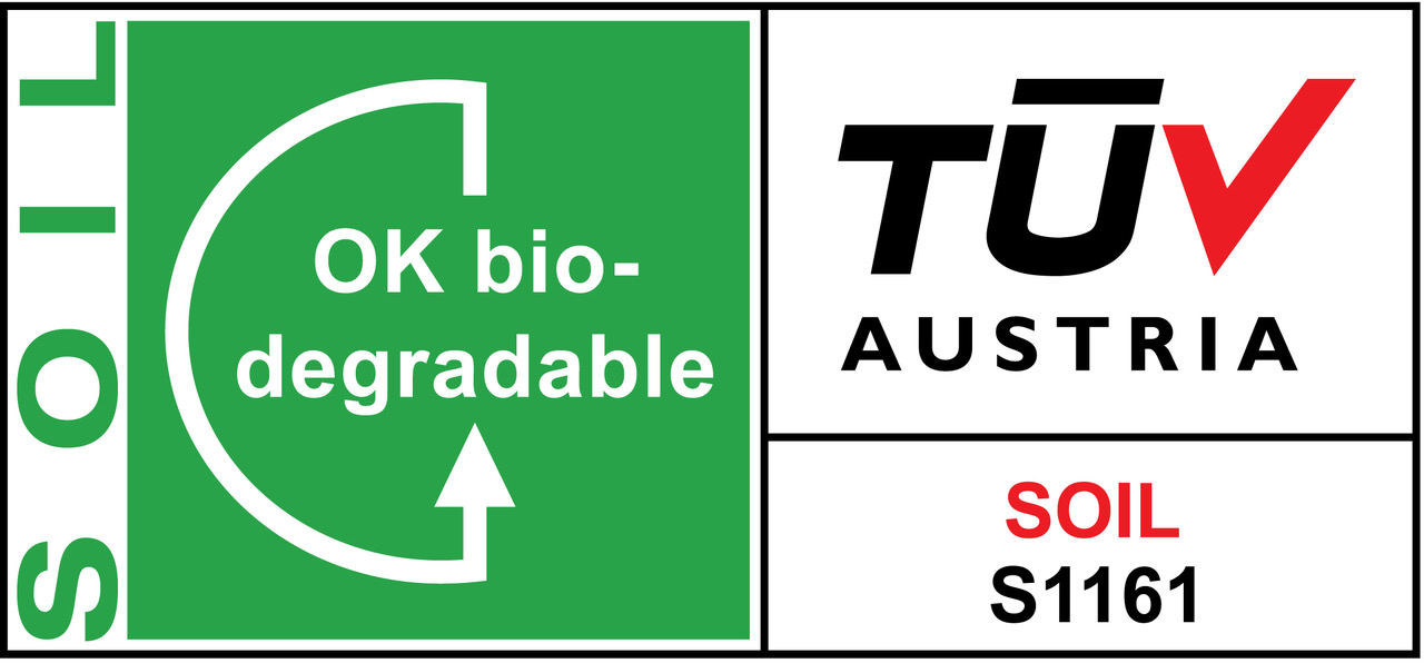 TUV Austria OK biodegradable SOIL certificate